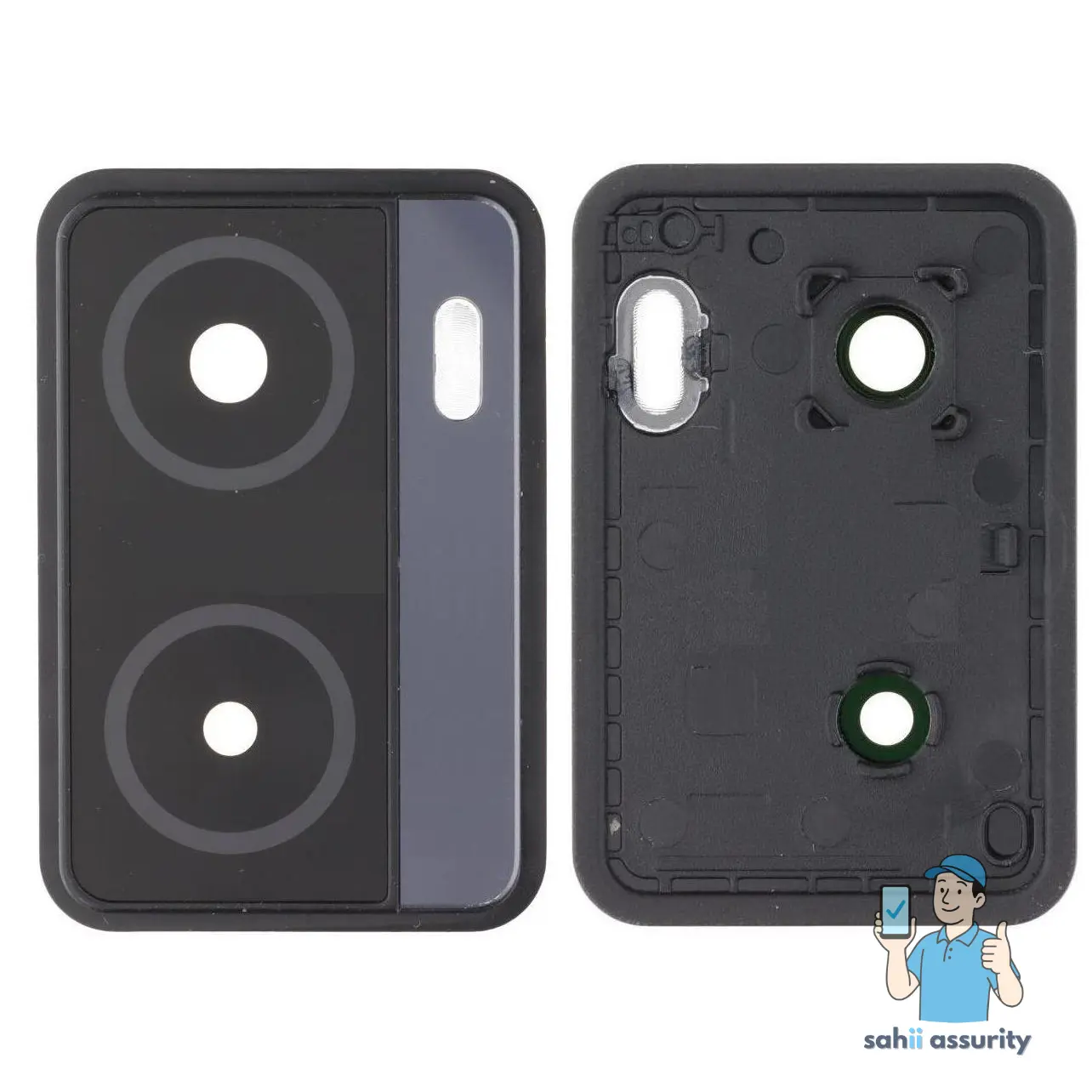 Camera Lens Glass with Frame for OnePlus Nord N20 SE White